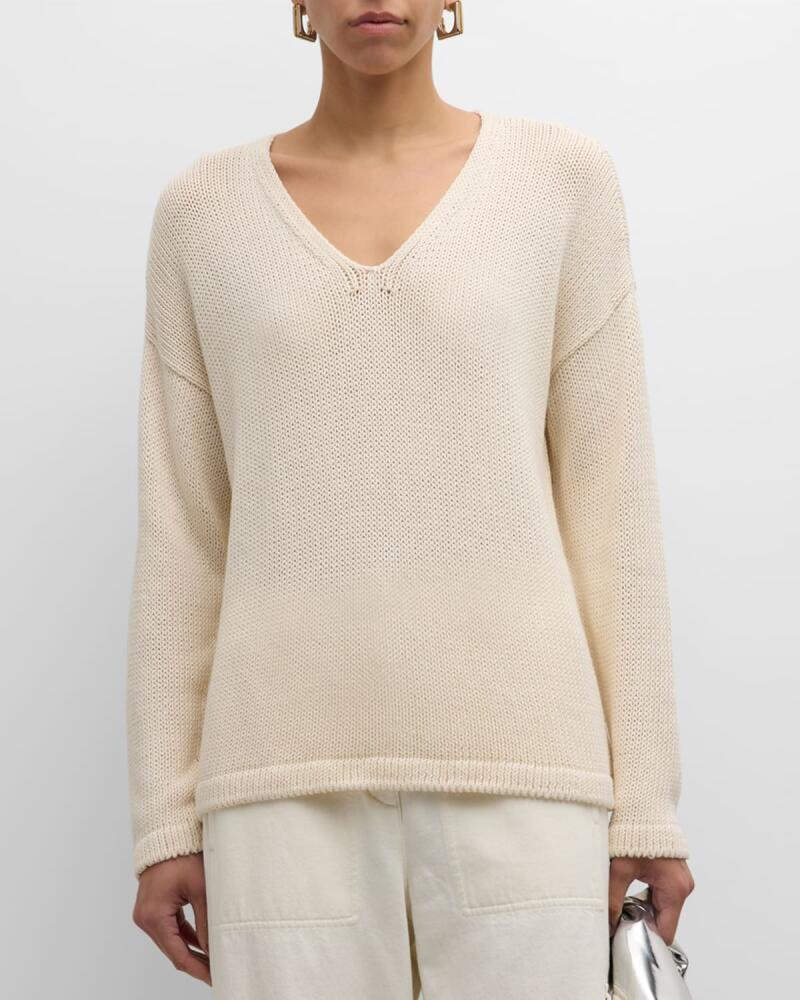 Eileen Fisher Organic Cotton Jersey Knit Sweater Cover