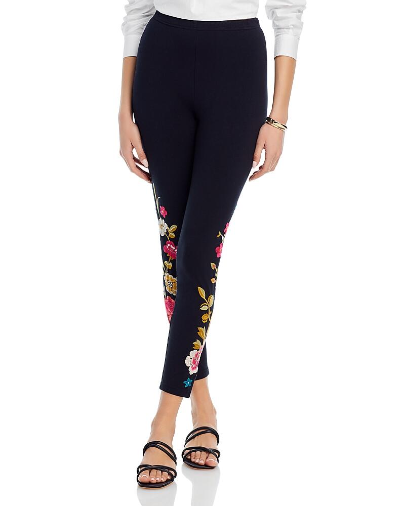 Johnny Was Celina Floral Embroidered Leggings Cover