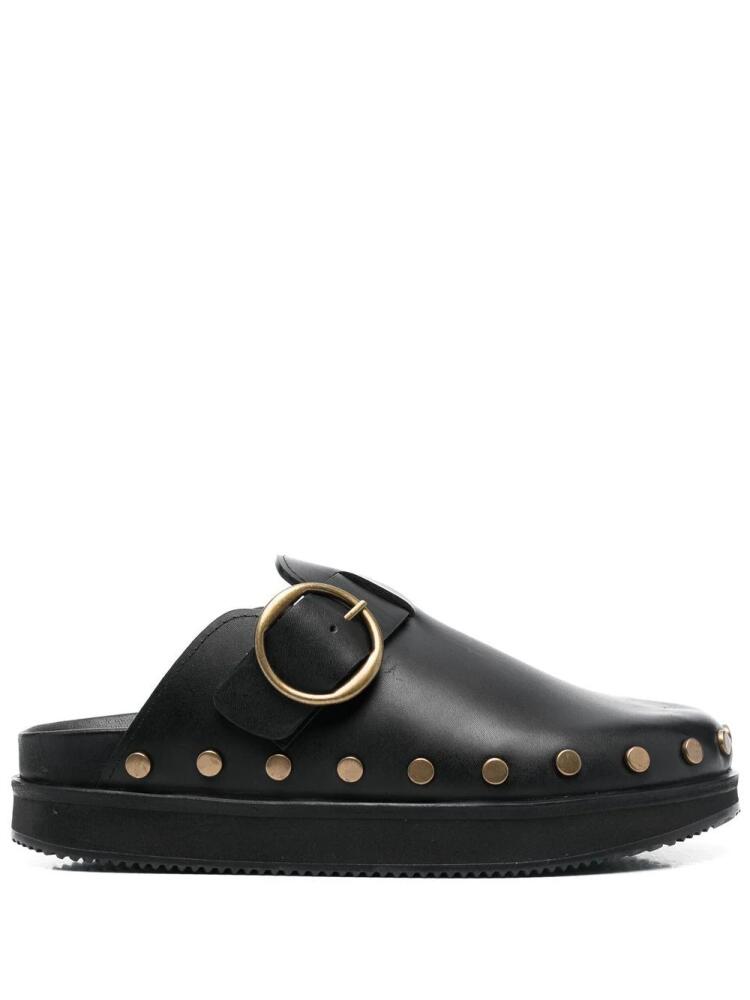 ISABEL MARANT stud-embellished leather mules - Black Cover