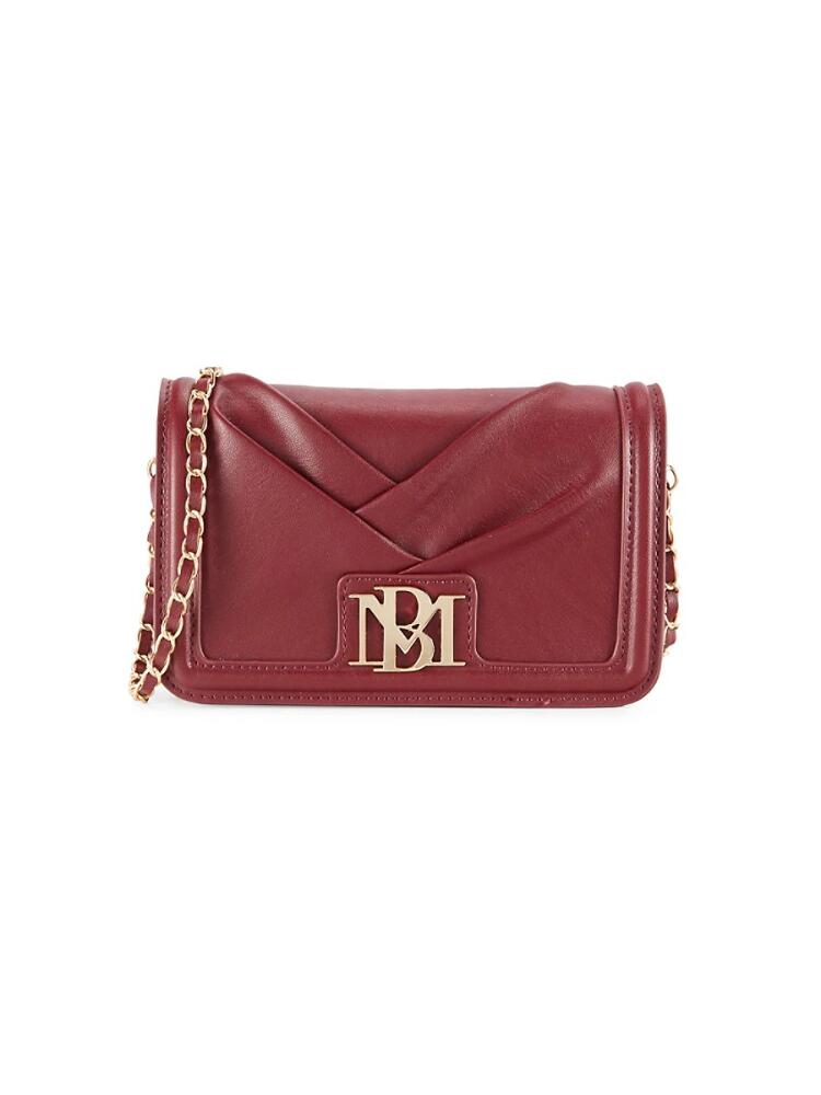 Badgley Mischka Women's Pleated Crossbody Bag - Wine Cover