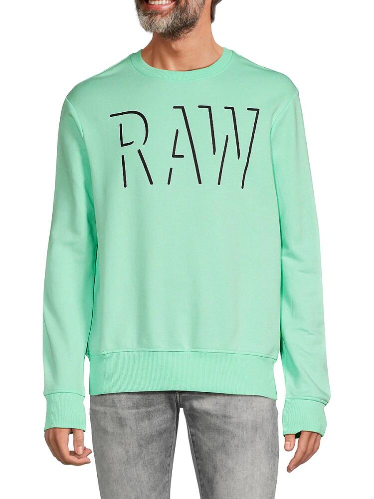 G-Star RAW Men's Logo Sweatshirt - Mint Cover