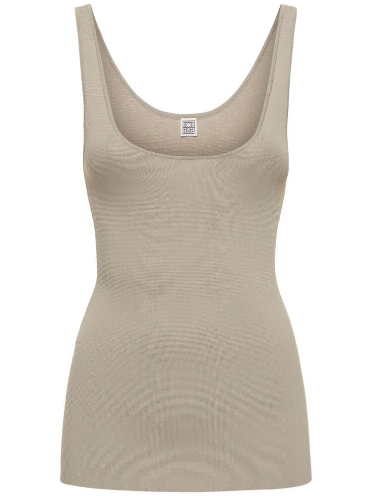 TOTEME Compact Knit Viscose Tank Top Cover