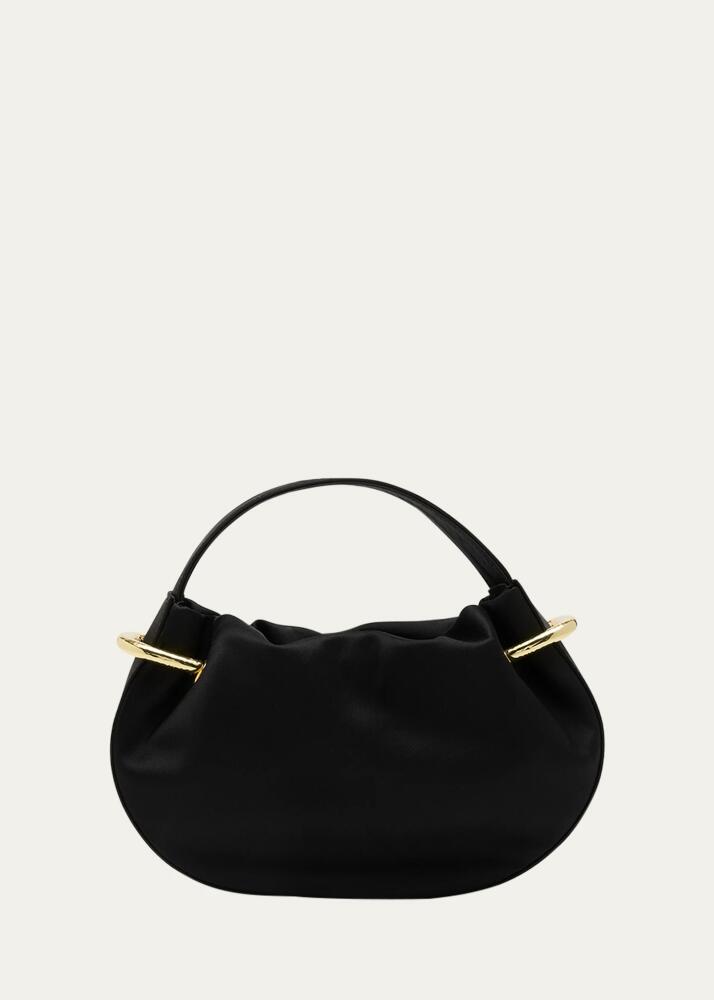 Ulla Johnson Tilda Mini Ruched Top-Handle Bag Cover