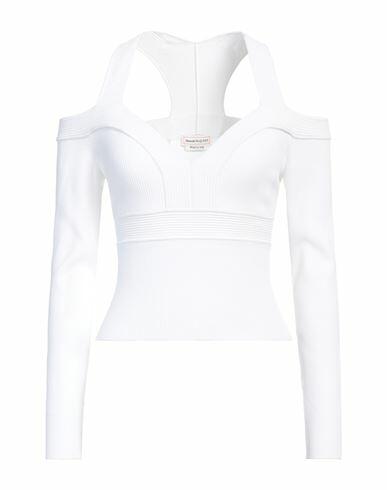 Alexander Mcqueen Woman Sweater White Viscose, Polyester, Polyamide, Elastane Cover