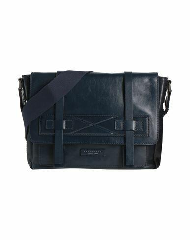 The Bridge Man Cross-body bag Navy blue Leather Cover