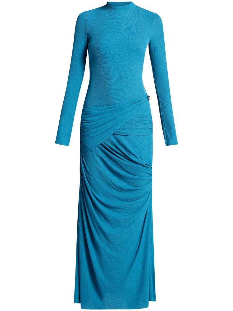 CHATS BY C.DAM draped maxi dress - Blue Cover