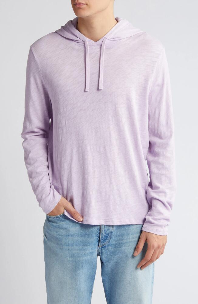 ATM Anthony Thomas Melillo Slub Cotton Pullover Hoodie in Pale Orchid Cover