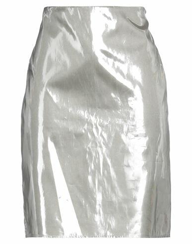 Aspesi Woman Mini skirt Silver Polyester Cover