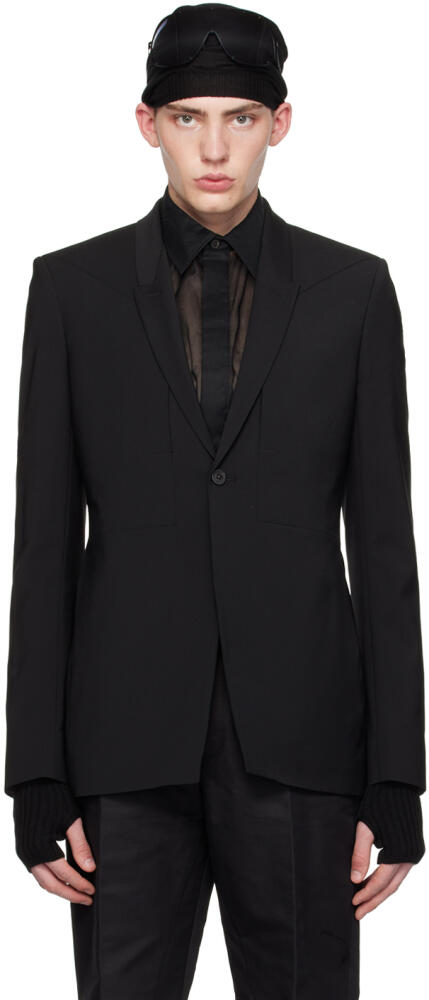 Rick Owens Black Fogpocket Soft Soft Blazer Cover