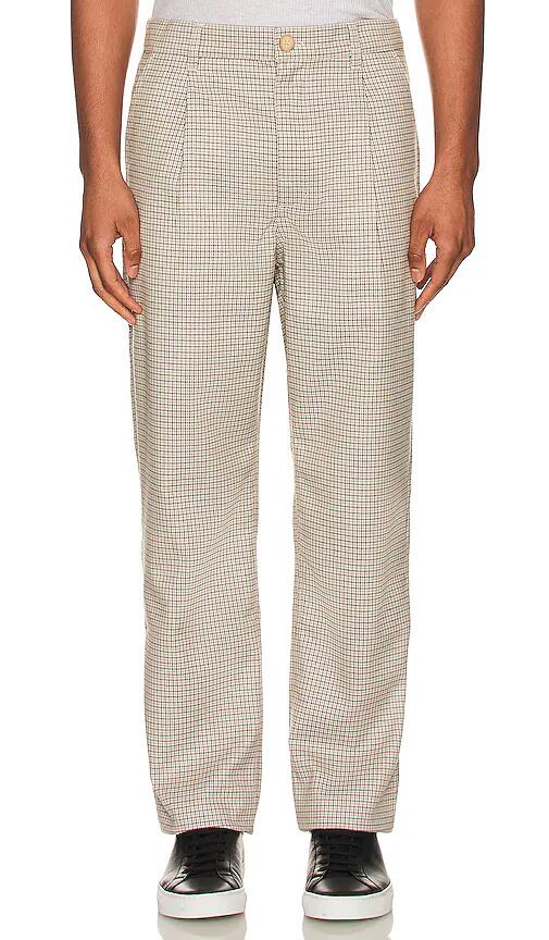 SATURDAYS NYC Dean Houndstooth Trouser in Grey Cover