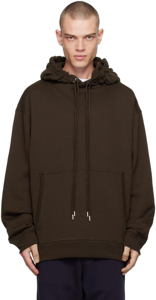 Dries Van Noten Brown Loose Fit Hoodie Cover