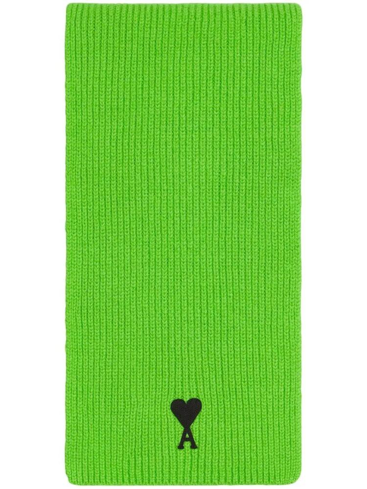 AMI Paris Ami de Coeur scarf - Green Cover