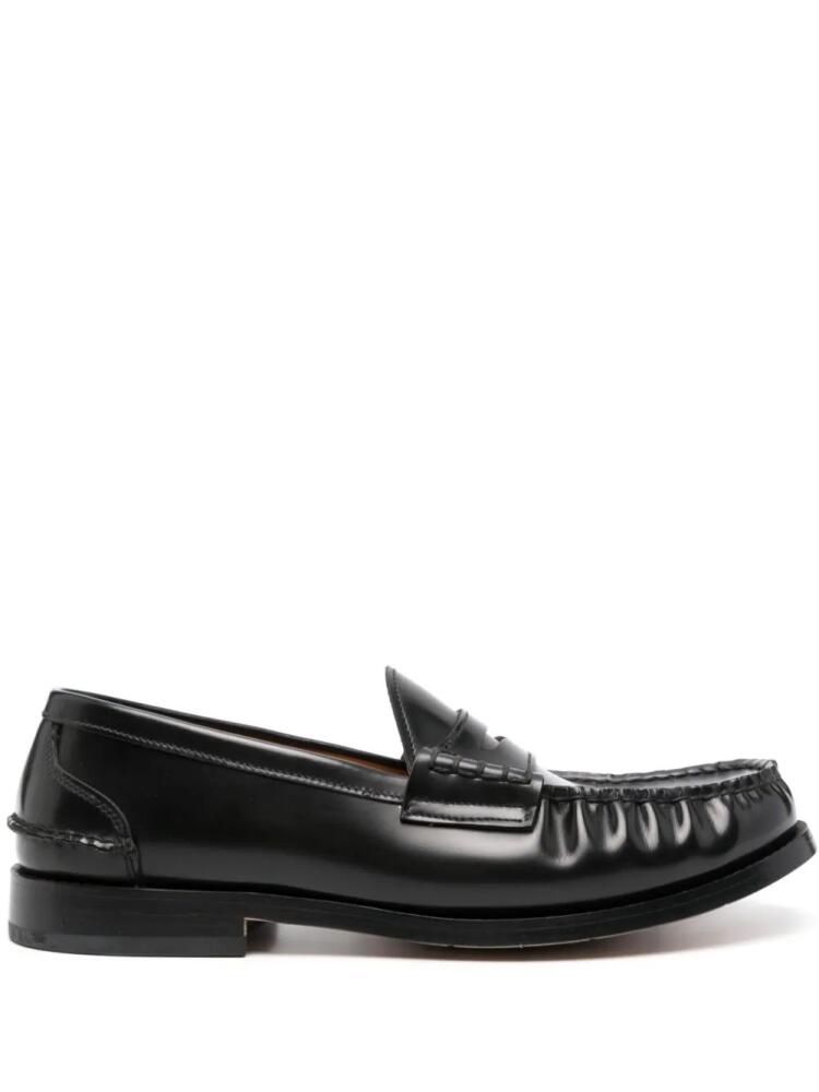 Premiata penny-slot leather loafers - Black Cover