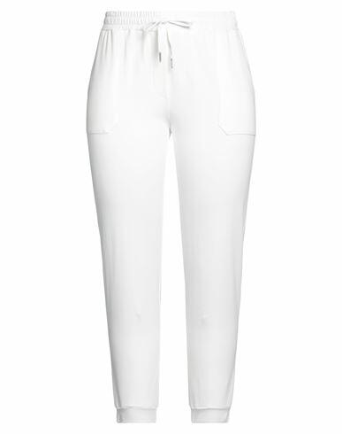 Bellwood Woman Pants White Cotton, Elastane Cover