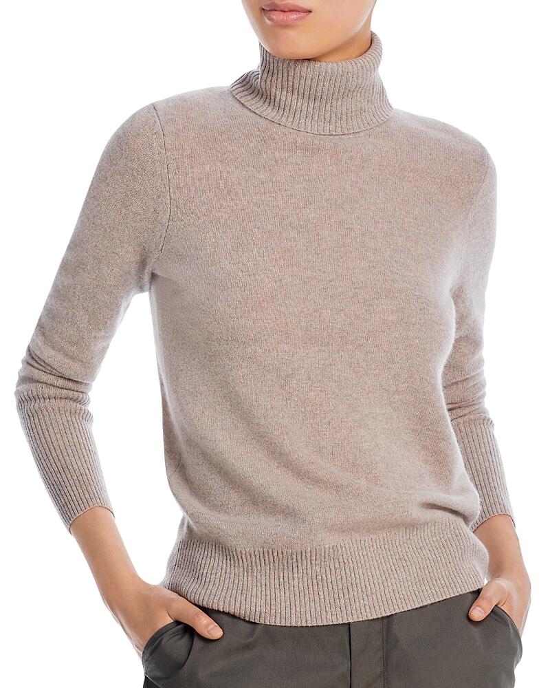 Aqua Cashmere Turtleneck Cashmere Sweater - Exclusive Cover