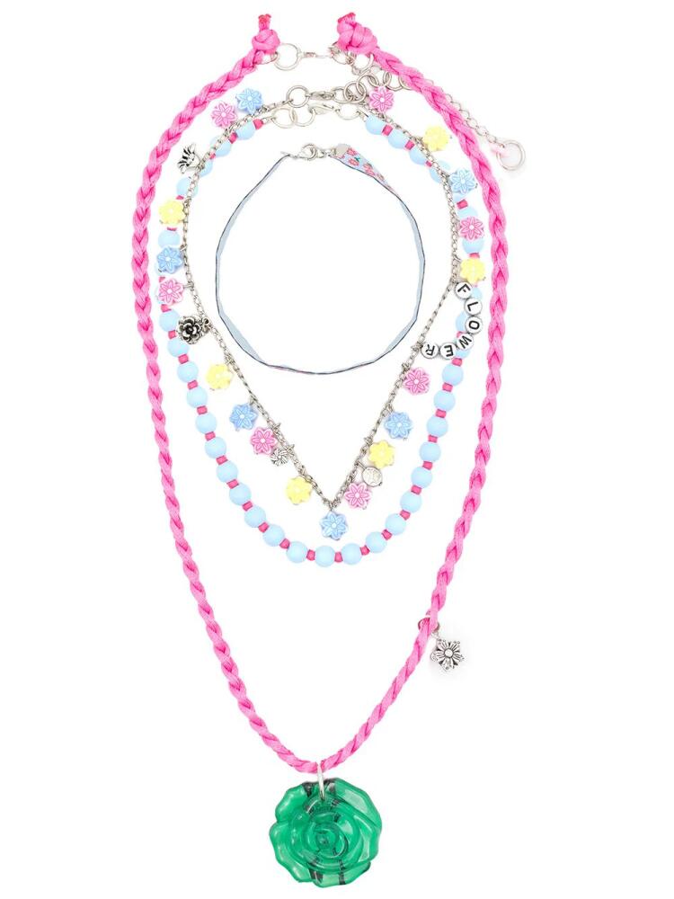 Amir Slama five-strand charm necklace - Multicolour Cover