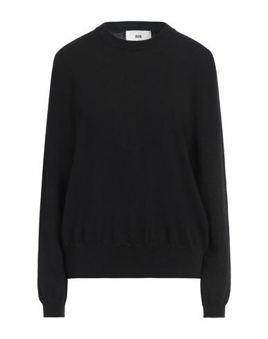 Solotre Woman Sweater Black Wool Cover