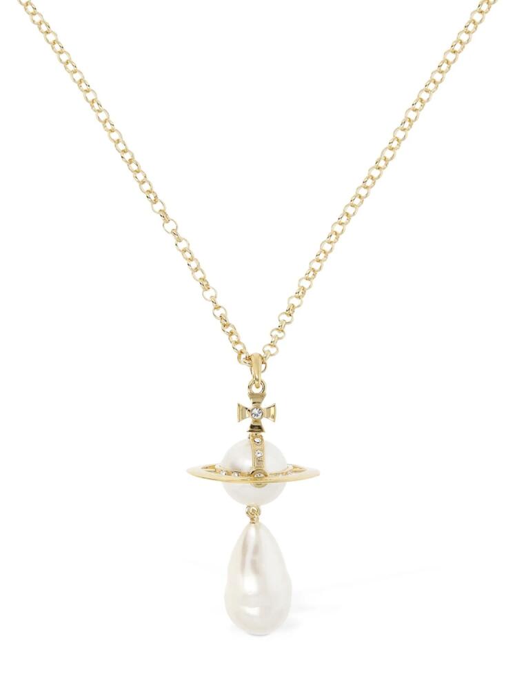 VIVIENNE WESTWOOD Giant Faux Pearl Drop Pendant Necklace Cover