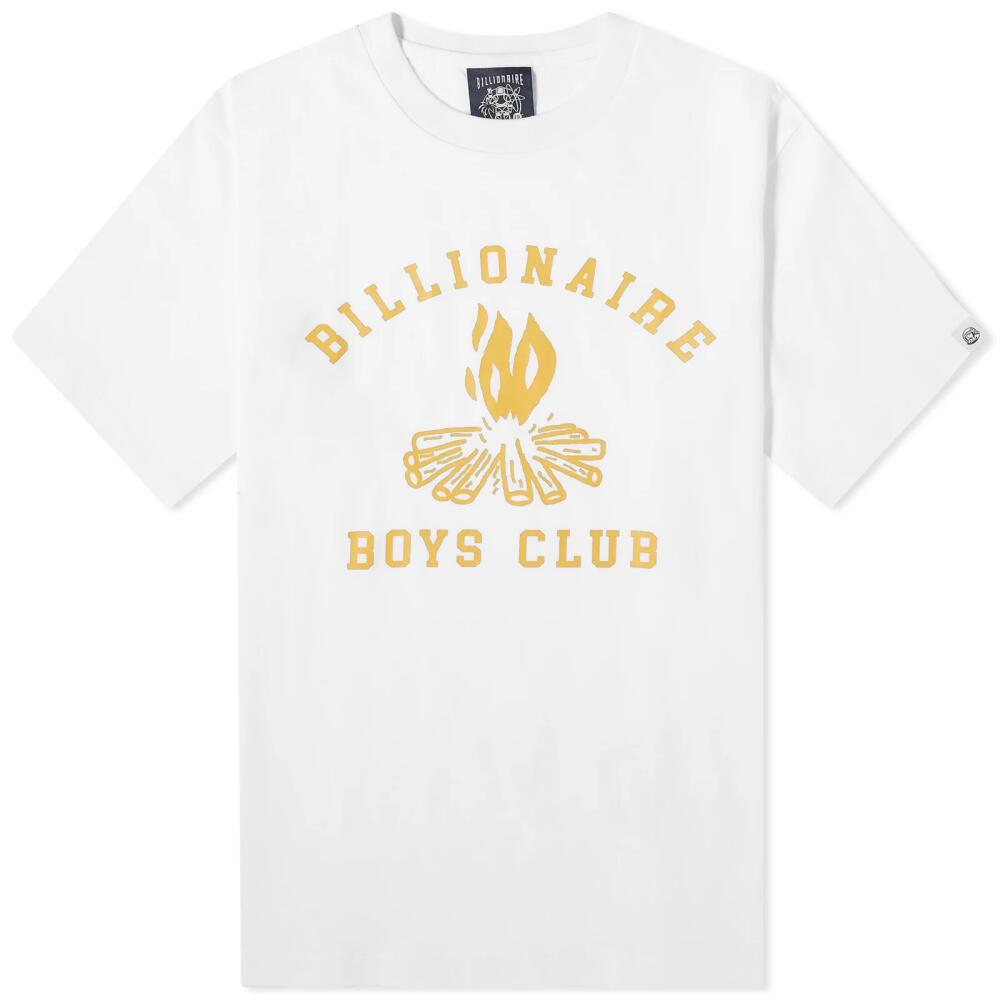 Billionaire Boys Club Men's Campfire T-Shirt in White Cover