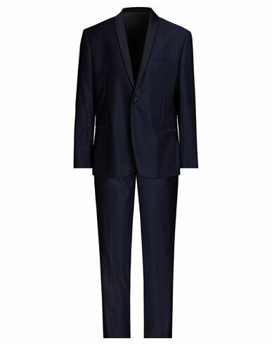 Havana & Co. Man Suit Midnight blue Polyester, Viscose, Elastane Cover