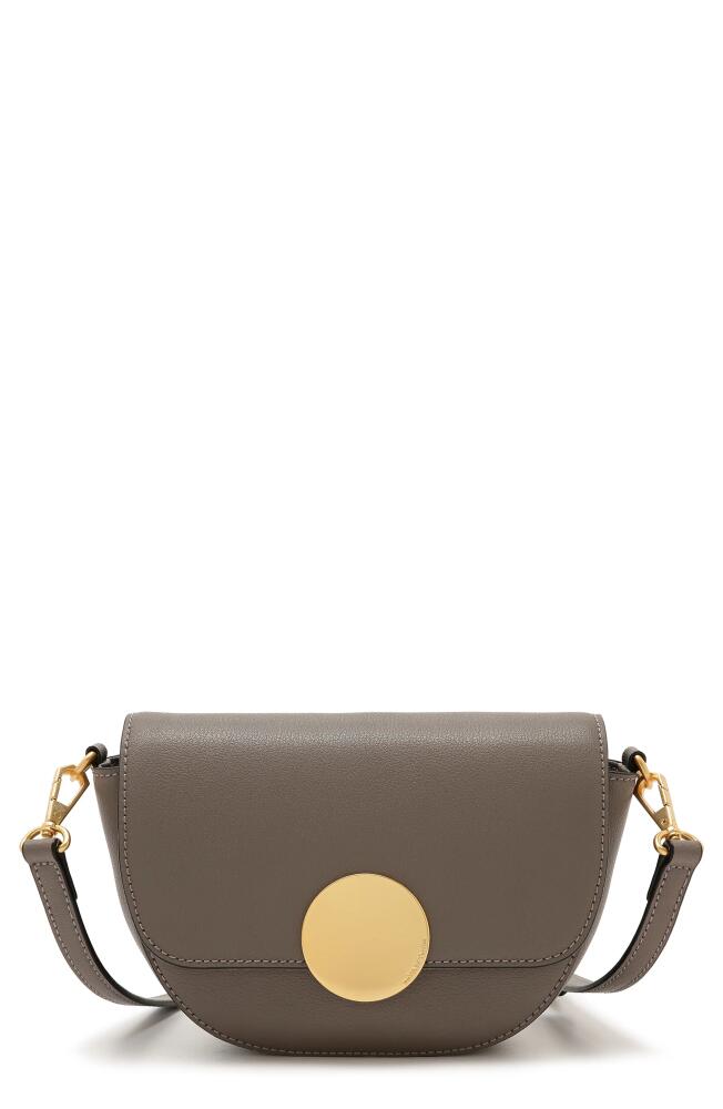 Oryany Lottie Leather Saddle Crossbody Bag in Grey Cover