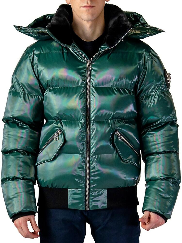 Woodpecker Men's Woody Hooded Bomber Puffer Jacket - Avocado Cover