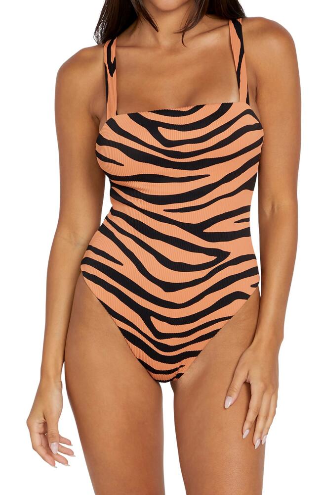 Volcom Keep Up One-Piece Swimsuit in Wild Ginger Cover