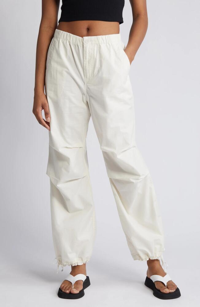 BP. Ripstop Parachute Pants in White Whisper Cover