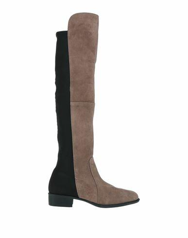 Cuplé Woman Boot Khaki Soft Leather, Textile fibers Cover