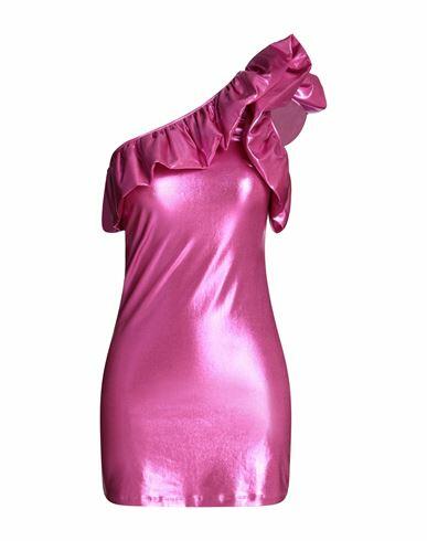 House Of Amen Woman Mini dress Fuchsia Polyester, Polyurethane, Elastane Cover