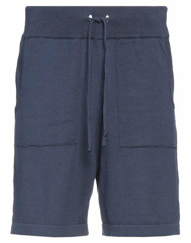 L. b.m. 1911 Man Shorts & Bermuda Shorts Slate blue Cotton Cover