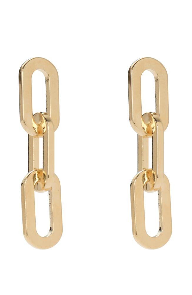 Lady Grey Octagon Drop Earrings in Gold Cover