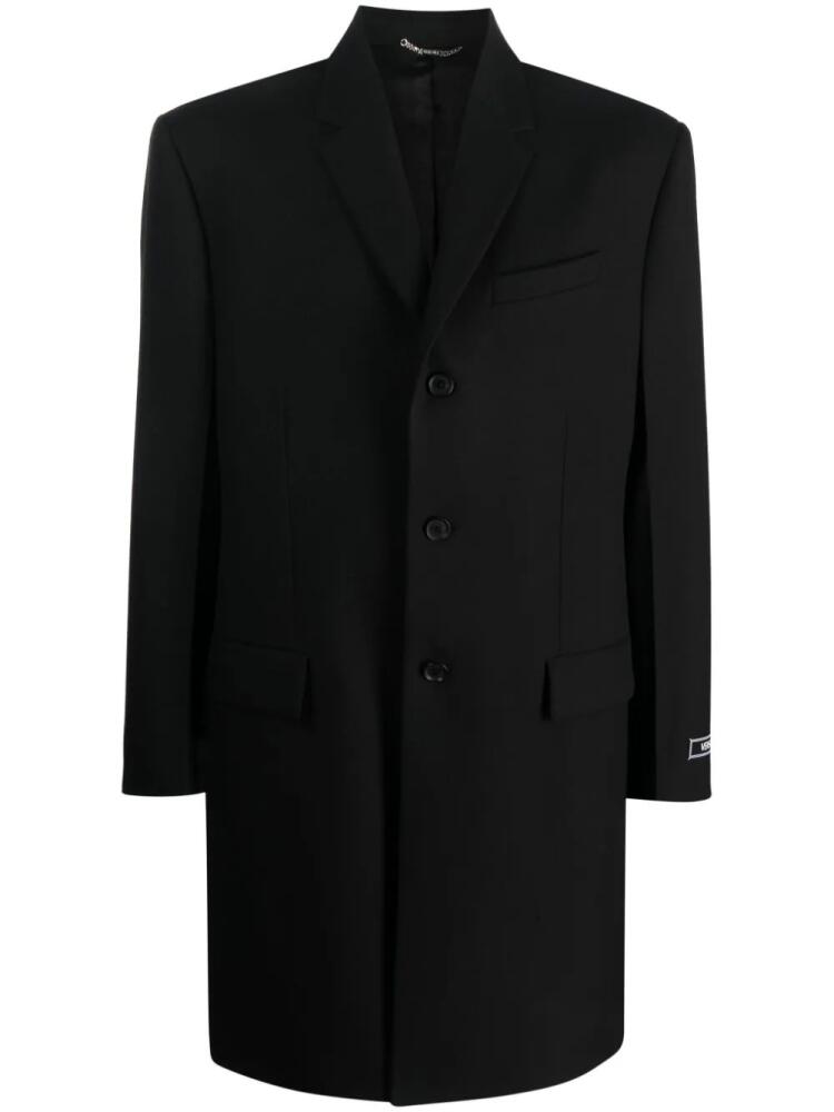 Versace tailored virgin-wool coat - Black Cover