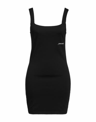 Hinnominate Woman Mini dress Black Viscose, Polyamide, Elastane Cover