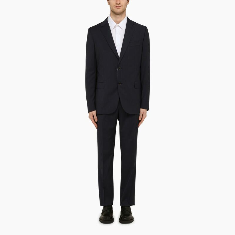 Valentino Navy blue single-breasted suit in wool Cover