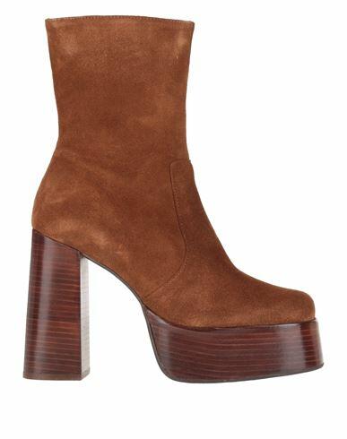 Jonak Woman Ankle boots Brown Soft Leather Cover