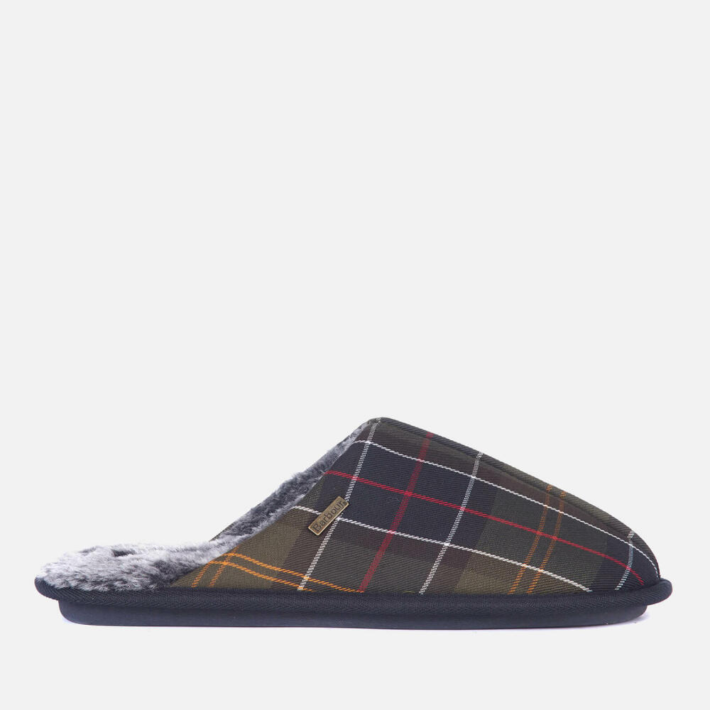 Barbour Men's Young Mule Slippers - Recycled Classic Tartan Cover