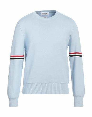 Thom Browne Man Sweater Sky blue Cotton Cover