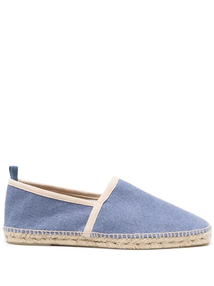 Castañer contrasting-trim detail espadrilles - Blue Cover