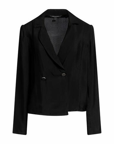 Armani Exchange Woman Blazer Black Viscose Cover