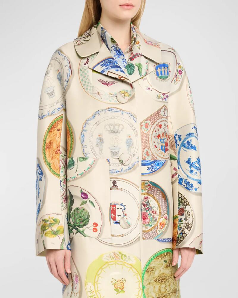 Libertine Chelsea Plates Printed Overcoat Cover