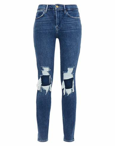 Frame Woman Jeans Blue Cotton, Recycled cotton Cover