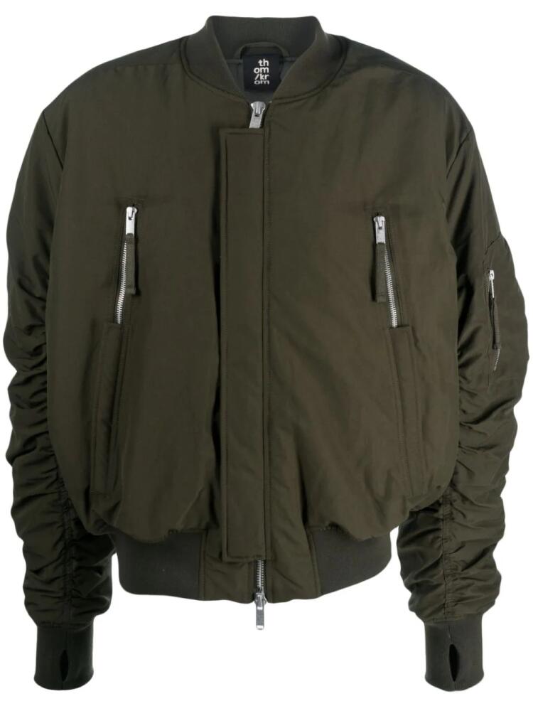 Thom Krom zip-pocket bomber jacket - Green Cover