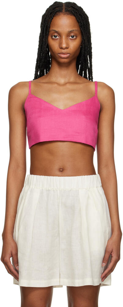 ASCENO Pink Ezra Tank Top Cover