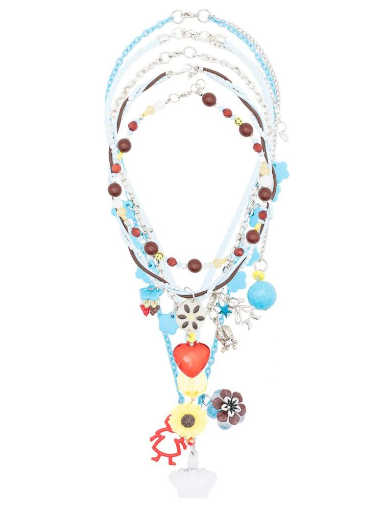 Amir Slama five-strand charm necklace - Blue Cover