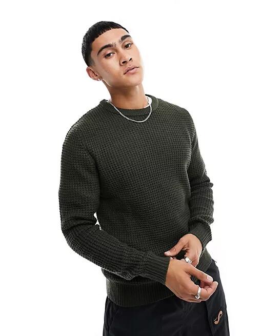 Jack & Jones Essentials ribbed sweater in green Cover