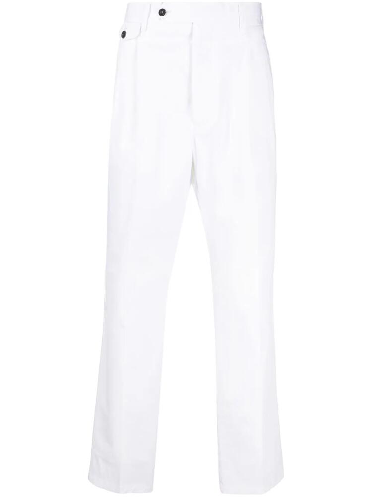 Lardini cotton tapered-trousers - White Cover