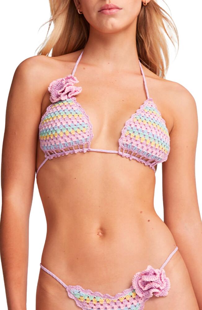 Capittana Beatriz Crochet Bikini Top in Purple Cover