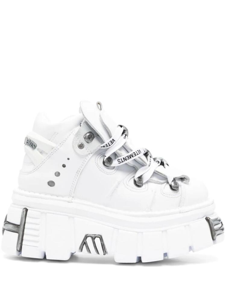 VETEMENTS x New Rock platform sneakers - White Cover