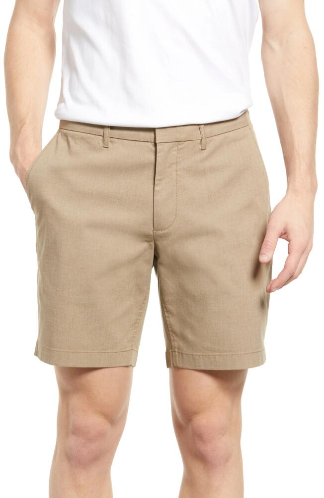 Nordstrom Coolmax® Stretch Chino Shorts in Tan Desert Heather Cover